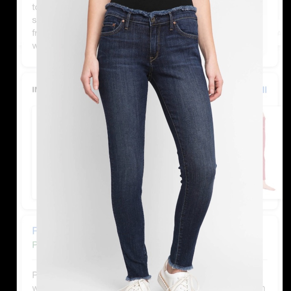 Principle Dreamer Jeans with fringe hem, size 28.